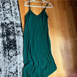 Green Reformation Midi Slip Dress